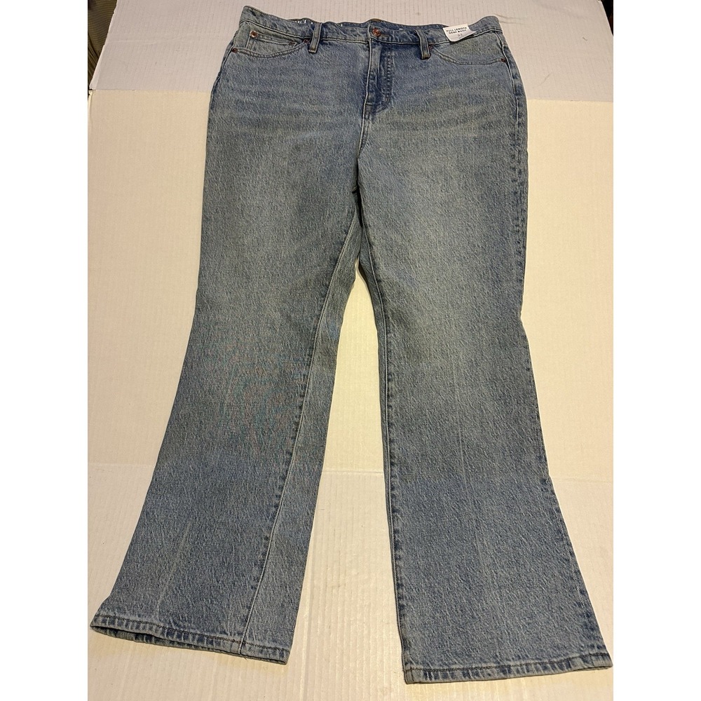 J. Crew Full Length Demi Boot Jeans Light Wash Womens Size 32